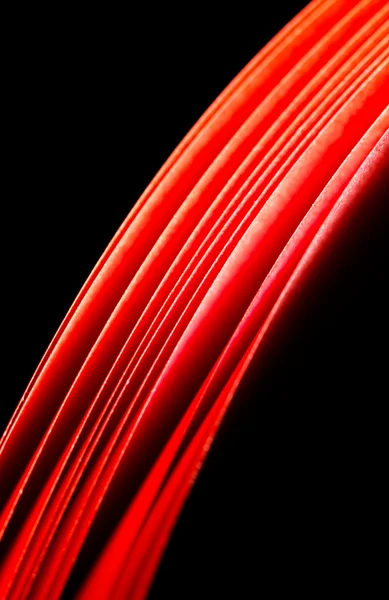 光る赤いストリーム — ストック写真