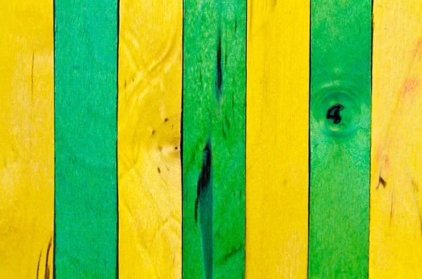緑と黄色の木材の背景 — ストック写真