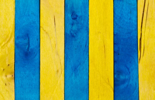 青と黄色の木材 iv の背景 — ストック写真
