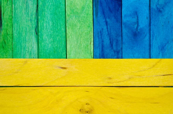 Tri-color wood abstract background — Stock Photo, Image