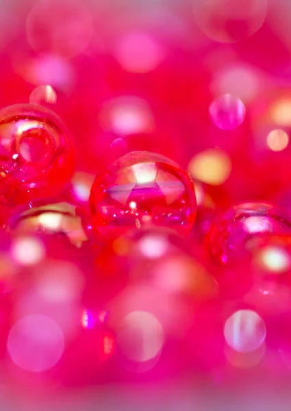 Red beads abstract background — Stock Photo, Image