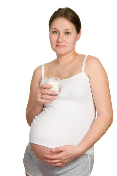 Ποτό για την έγκυο γυναίκα — Φωτογραφία Αρχείου