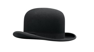 A bowler hat isolated on a white background clipart