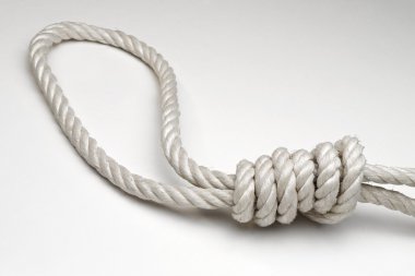 Rope with hangman's noose clipart