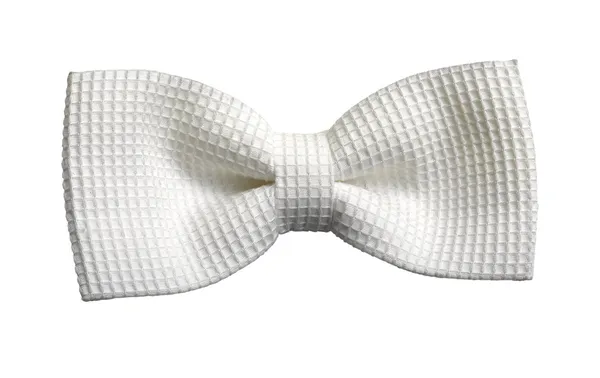A white bow-tie on white — Stock Photo, Image