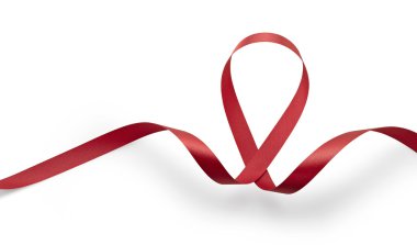 Aids awareness red ribbon clipart