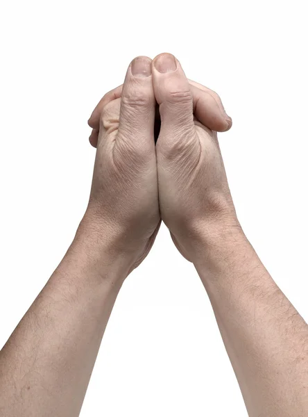Молячись руки — стокове фото