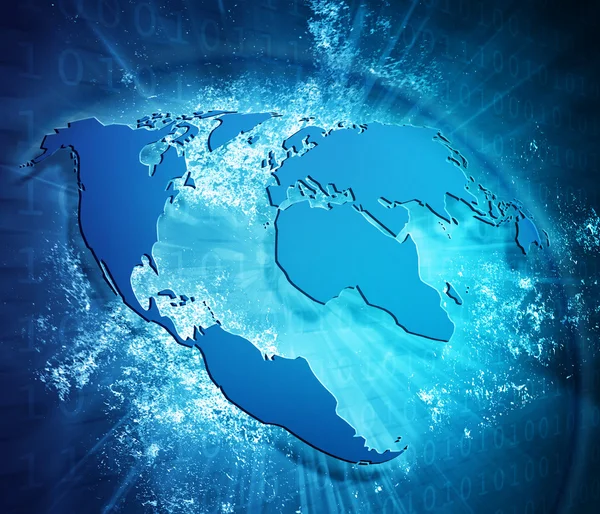Conceptul de Internet al afacerilor globale — Fotografie, imagine de stoc