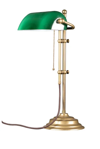 Lampada da tavolo decorativa isolata su sfondo bianco — Foto Stock