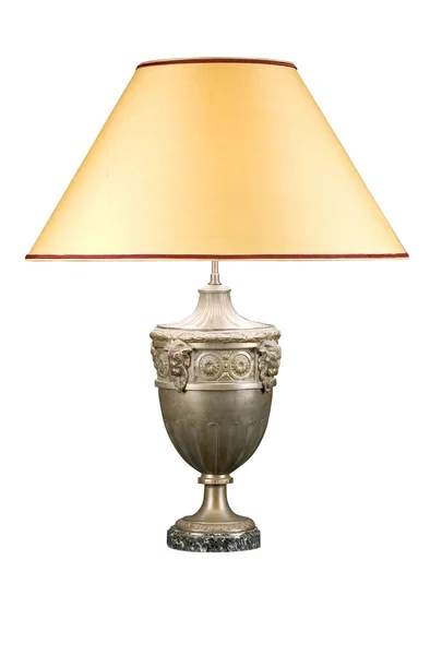 Декоративная настольная лампа на белом фоне — стоковое фото
