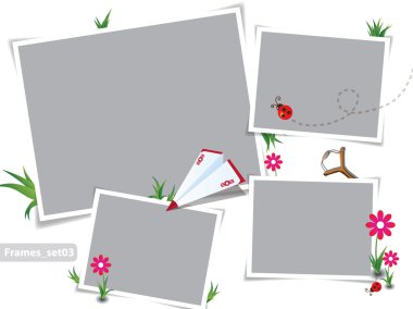 Photo frames clipart