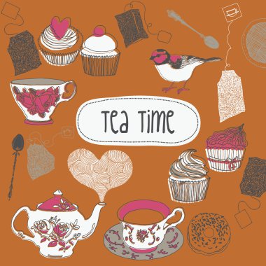 I Love Tea clipart