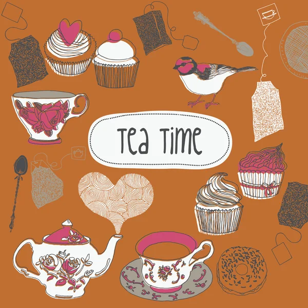 J'adore le thé. — Image vectorielle