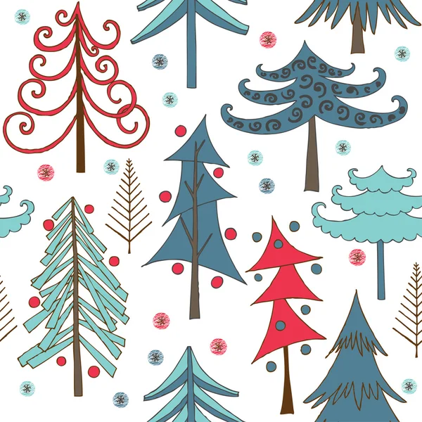 Christmas forest — Stockvector