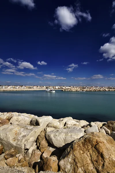Italy, Sicily, Mediterranean Sea, the port of Scoglitti — Stock Photo, Image