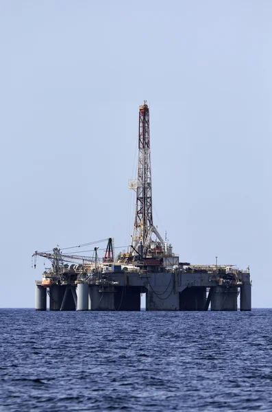 stock image Italy, Mediterranean Sea, offshore oil platform