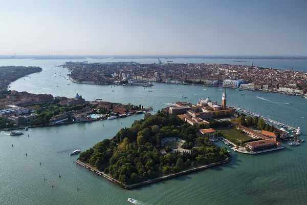İtalya, Venedik, şehrin havadan görünümü — Stok fotoğraf