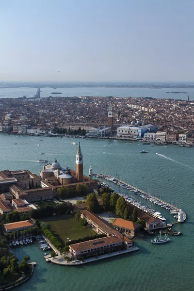 Italia, Venecia, vista aérea de la ciudad — Foto de Stock