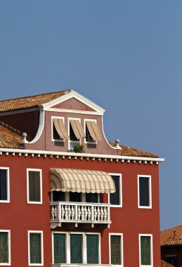 İtalya, Venedik, murano Adası, Bina cephe renkli