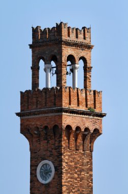 İtalya, Venedik, murano Adası, eski çan kulesi