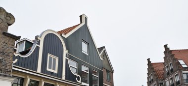 Holland, volendam (amsterdam), eski taş evleri