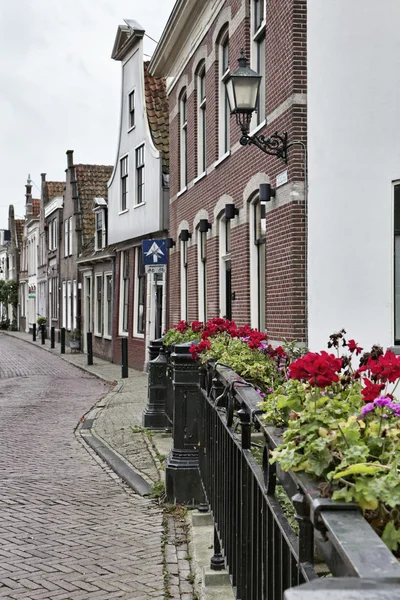 Holland, volendam Köyü (amsterdam), Hollandalı tipik taş evler — Stok fotoğraf