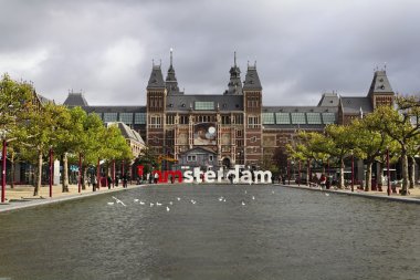 Hollanda, amsterdam, rijksmuseum ön cephe