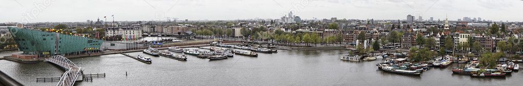 Holland, Amsterdam, panoramic view of the city