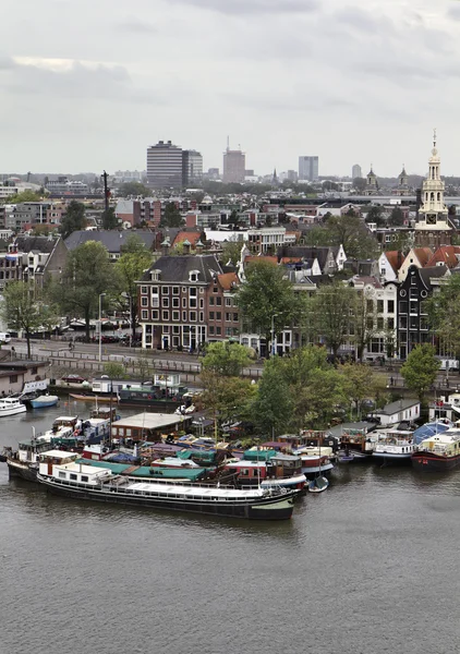 Holland, amsterdam, panoramisch uitzicht over de stad — Stockfoto