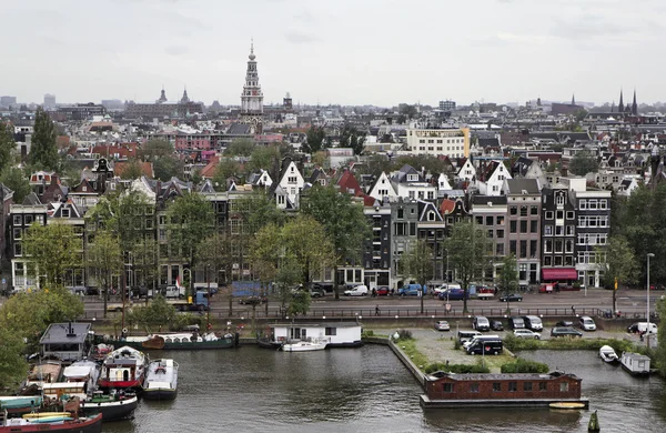 Голландія, Амстердам, панорамний вид на місто — стокове фото