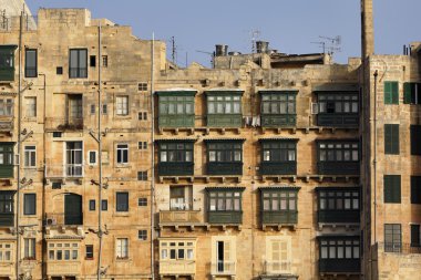 Malta Adası, valletta eski binaların görünümü