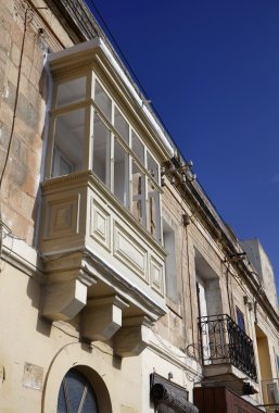 Malta Adası, marsaxlokk, tipik Malta eski evin cephe