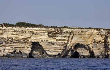 Malta Adası, Batı kayalık sahil şeridi görünümü