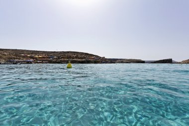 Malta Island, the crystal clear water of Comino's Blue Lagoon clipart