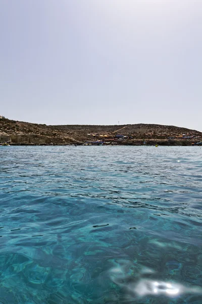 Malte Island, l'eau cristalline de la lagune bleue de Comino — Photo