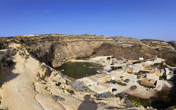 Malta, gozo Adası, dwejra iç lagoon view