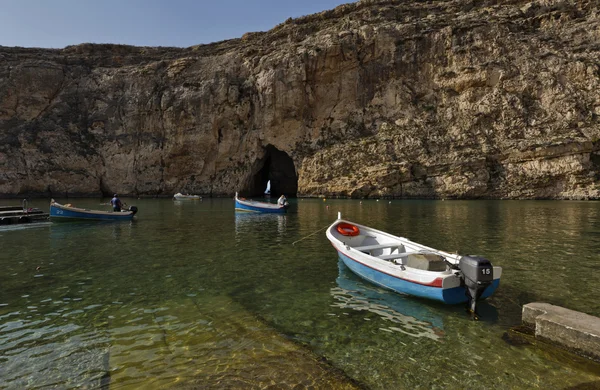 Malte, île de Gozo, vue sur la lagune intérieure de Dwejra — Photo