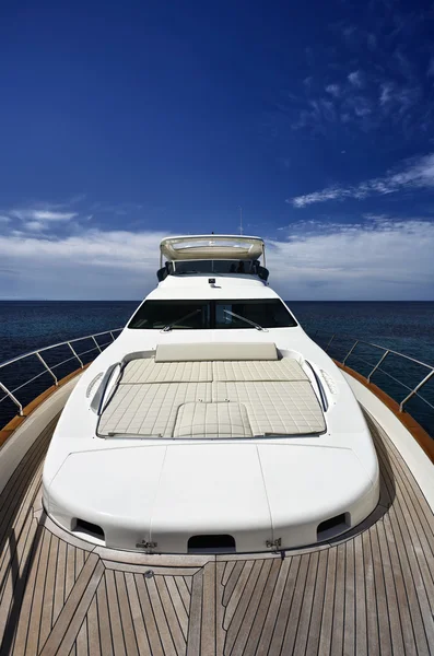 Włochy, Toskania, Wyspa Elba, luksusowy jacht Azimut 75 ' — Zdjęcie stockowe