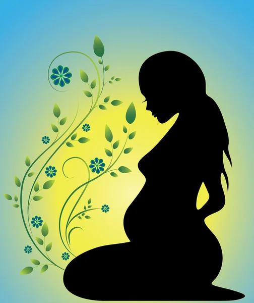 Mujer embarazada. — Archivo Imágenes Vectoriales