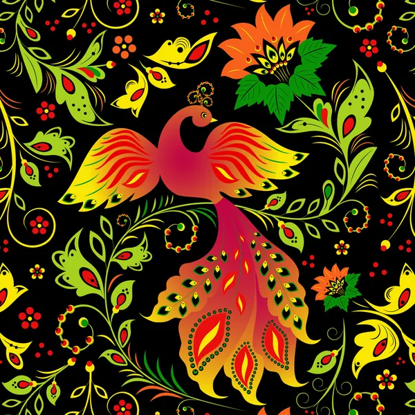 Pasăre colorată — Vector de stoc
