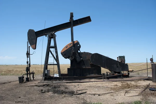 Нефтяной насос Канзаса Стоковая Картинка