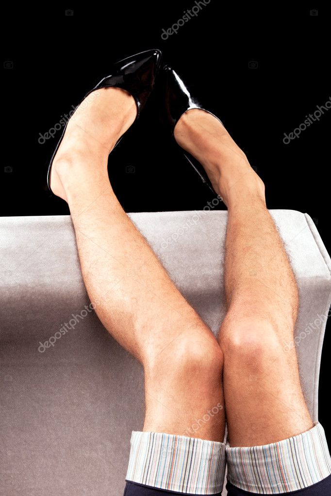 голая женская нога