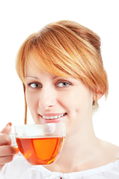 stock image Woman enjoying a cup of tea