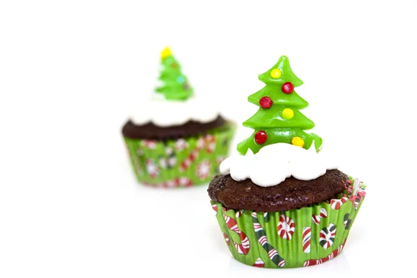 Χριστούγεννα cupcake — Φωτογραφία Αρχείου