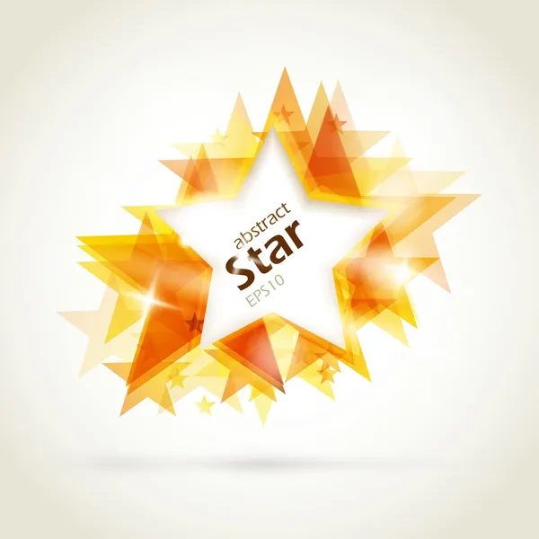 Estrela dourada abstrata — Vetor de Stock
