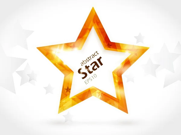 Estrela dourada brilhante — Vetor de Stock