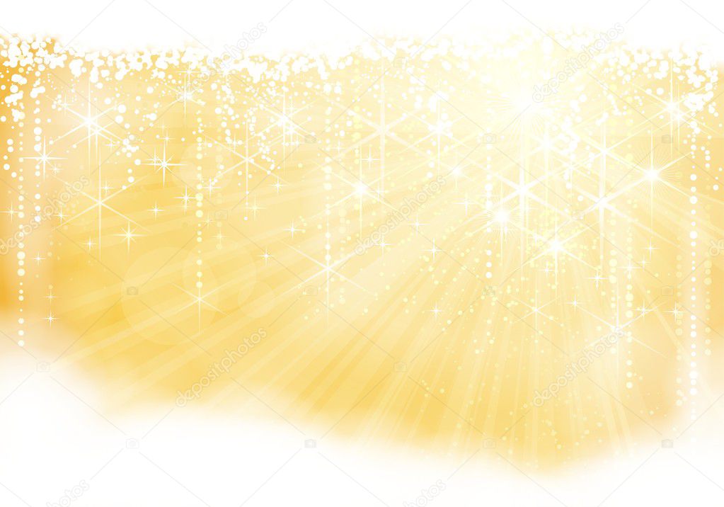 Golden sparkling Christmas theme (eps10)