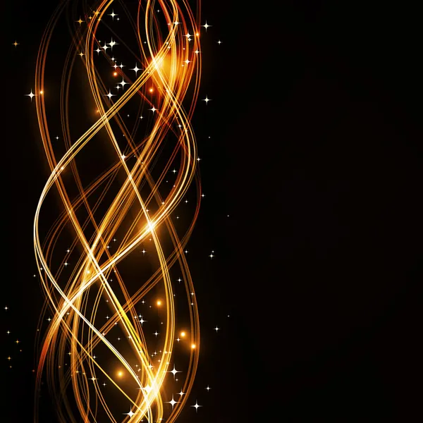 Abstract wavy pattern with stars Stock Illustration