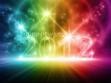 Happy new year 2010 clipart