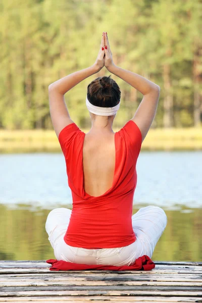 Natural yoga — Stock Photo, Image